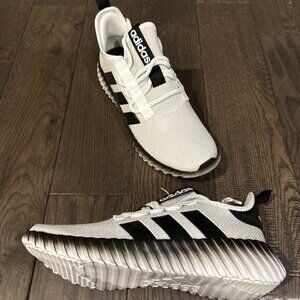 adidas Kaptir 3.0 Running Shoes Men's Size 10.5 White/ Black/ Grey IE6624